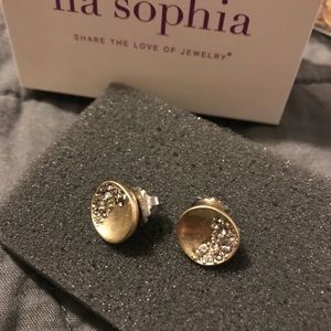 Fashion jewelry- earrings with crystal accents.